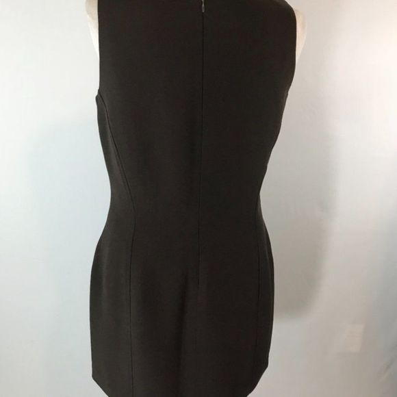 INC Brown Sleeveless Career Sheath Dress Size 10 - Picture 5 of 7
